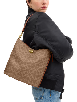 Coach Signature Bucket Bag, Tan Caramel - view 2, B4/Tan Caramel