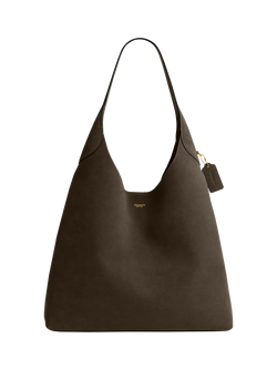 Coach Brooklyn 39 Suede Shoulder Bag, Olive, B4/Olive