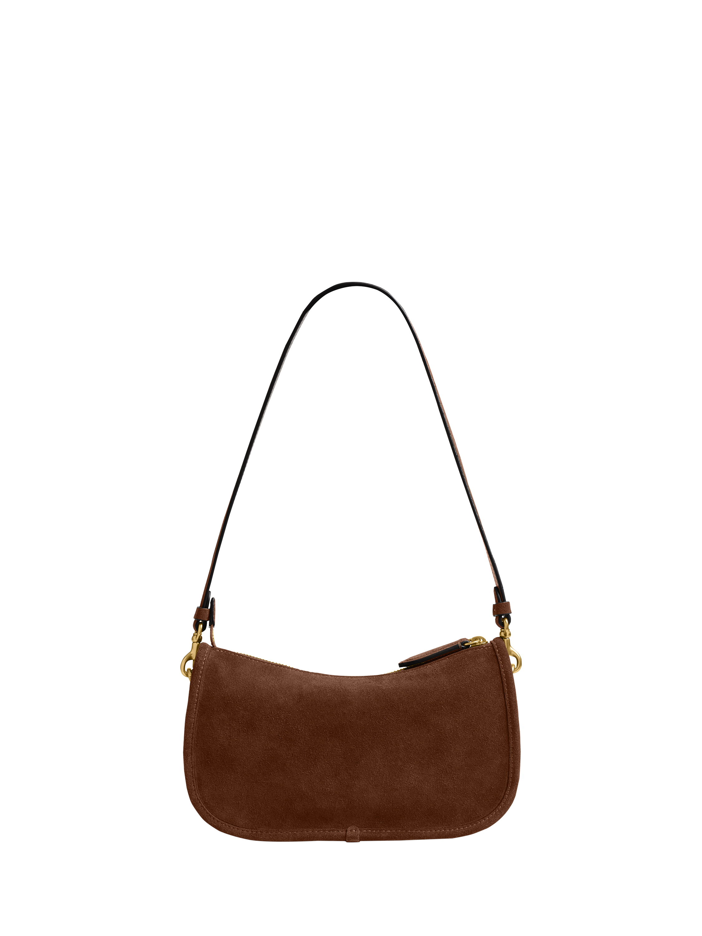 Coach Waverly Suede Shoulder Bag, Warm Brown