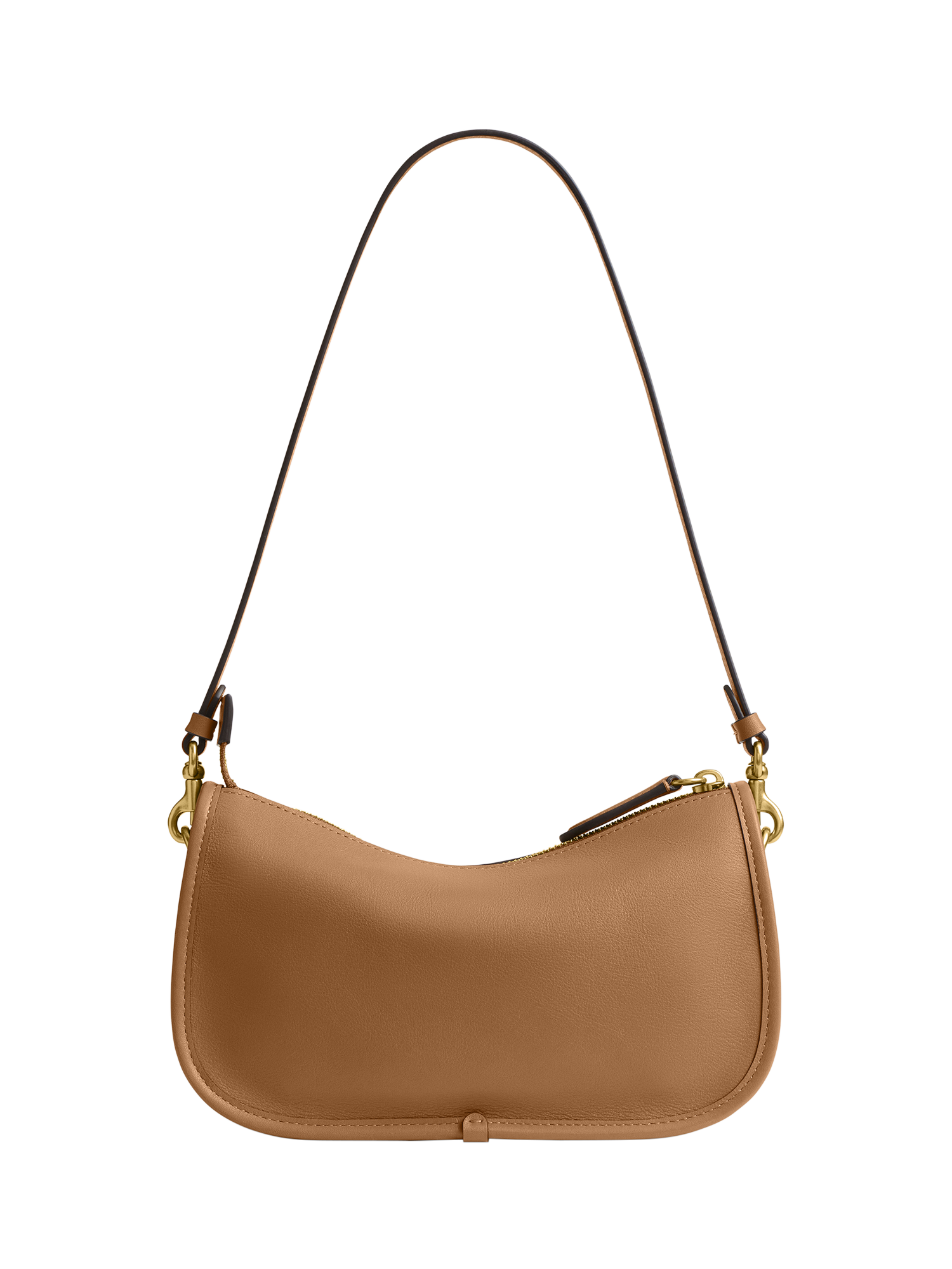 Product image 2 of 3, which shows Coach Waverly Leather Shoulder Bag, Honey Brown