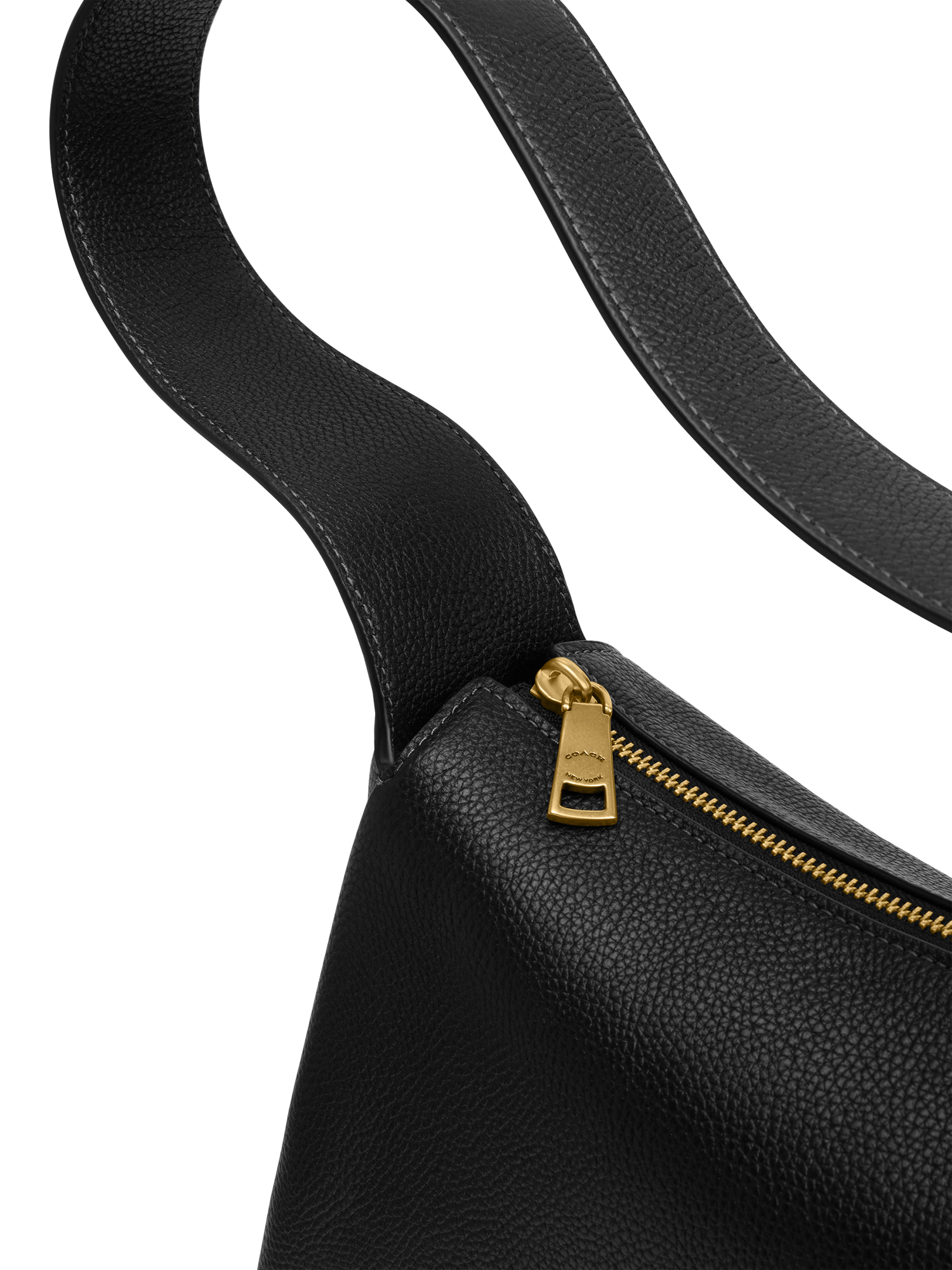 Product image 6 of 6, which shows Coach Lola Leather Shoulder Bag, Black