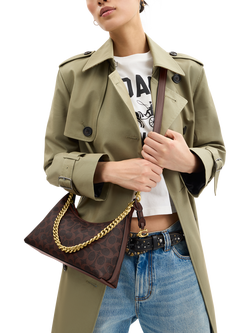 Coach Signature Juliet 25 Shoulder Bag, Maple - view 2, B4/Maple Maple