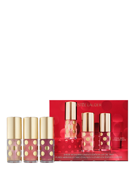 Estée Lauder Sheer Wonders Liited Edition Lip Oil Trio Makeup Gift Set, Multi