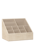 Truly Luxe Faux Shagreen Storage Organiser, Ivory