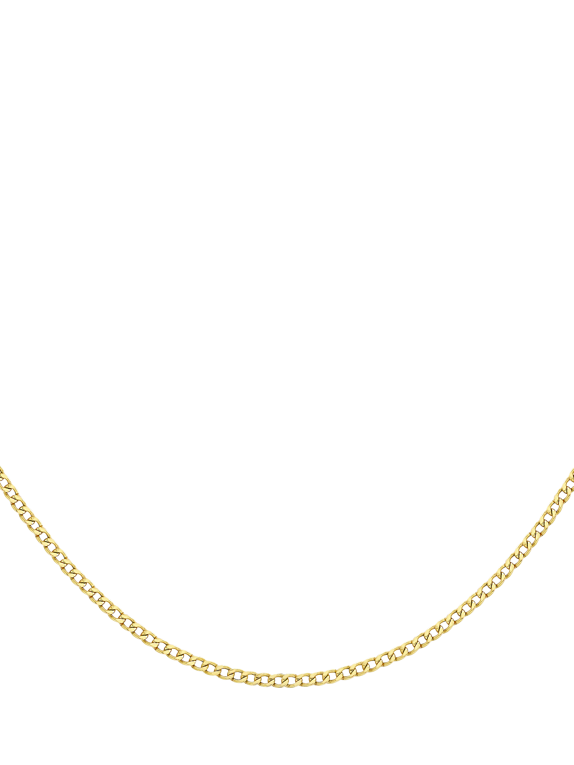 Product image 1 of 4, which shows IBB 9ct Yellow Gold Curb Chain