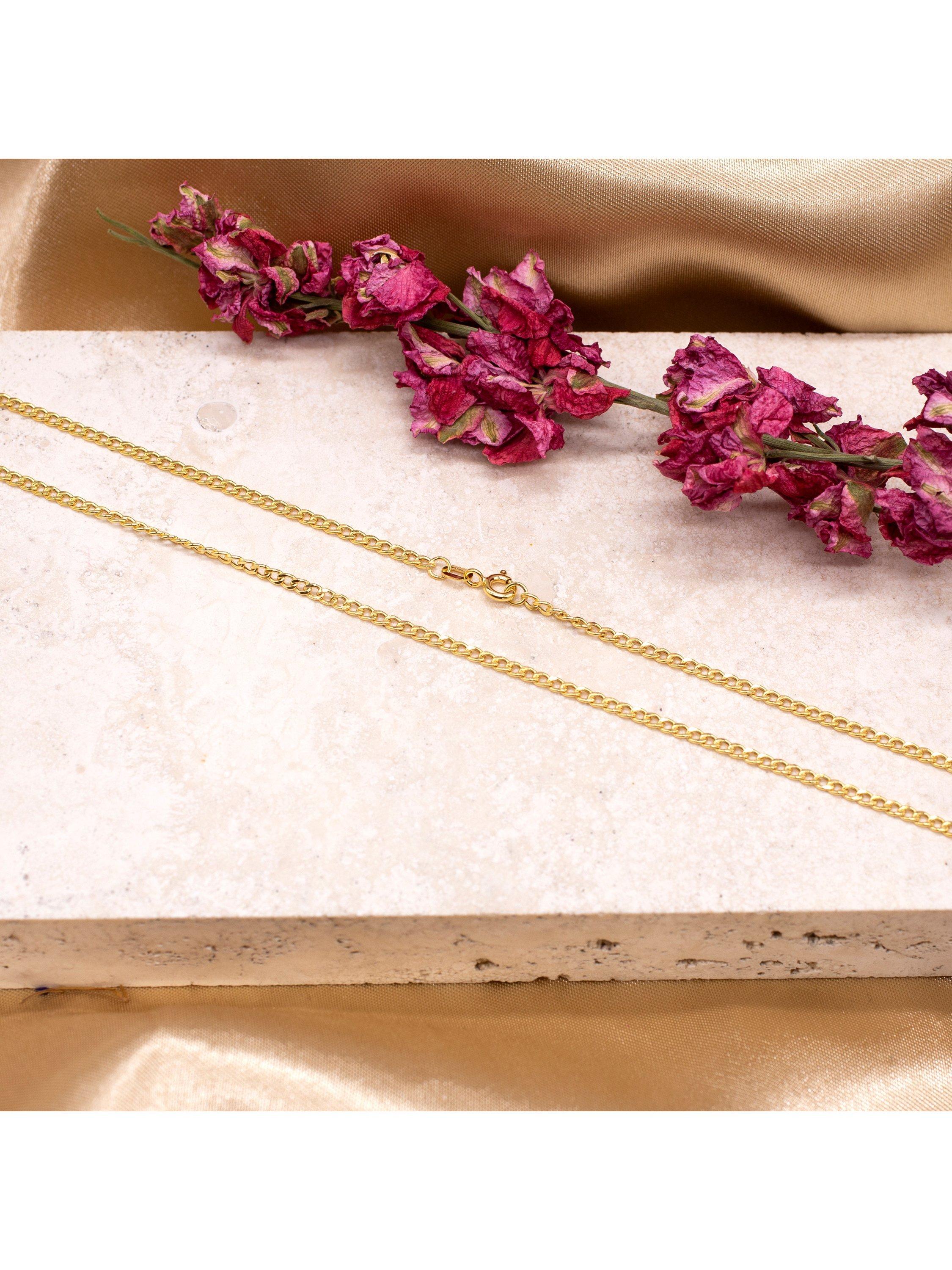Product image 2 of 4, which shows IBB 9ct Yellow Gold Curb Chain