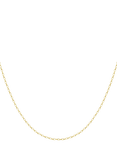 IBB 9ct Yellow Gold Diamond Cut Oval Belcher Chain
