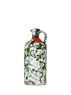 Galantino Extra Virgin Olive Oil Green Splatter Ceramic Jug, 500ml, Multi Multi