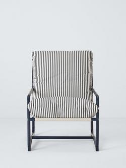 John Lewis Marcy Sling Garden Chair, Navy - view 2, Navy