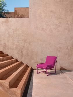 John Lewis Marcy Sling Garden Chair - view 2, Fuchsia