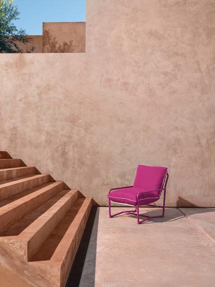 John Lewis Marcy Sling Garden Chair - view 2, Fuchsia