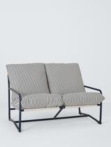 John Lewis Marcy 2-Seater Sling Garden Sofa, Navy