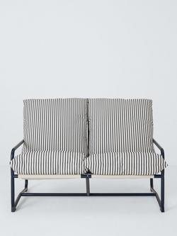 John Lewis Marcy 2-Seater Sling Garden Sofa, Navy - view 2, Navy