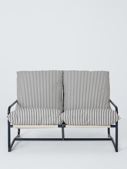 John Lewis Marcy 2-Seater Sling Garden Sofa - view 2, Navy