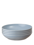 Denby Sky Blue Stoneware Pasta Bowls, Set of 4, 22cm