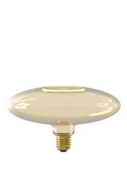 Calex Aura Evora 4W LED E220 Dimmable E27 Globe Bulb, Gold, Brown Camel