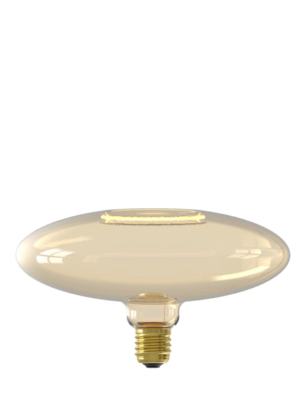 Calex Aura Evora 4W LED E220 Dimmable E27 Globe Bulb, Gold, Brown Camel