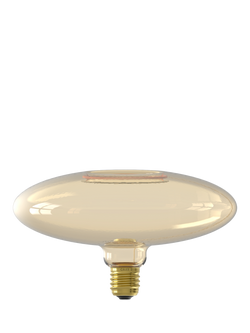 Calex Aura Evora 4W LED E220 Dimmable E27 Globe Bulb, Gold - view 2, Brown Camel