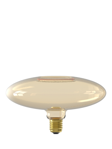Calex Aura Evora 4W LED E220 Dimmable E27 Globe Bulb, Gold - view 2, Brown Camel