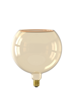 Calex Aura Faro 4.5W LED G200 Dimmable E27 Globe Bulb, Gold - view 2, Brown Camel