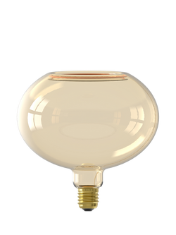 Calex Aura Porto 4.5W LED E200 Dimmable E27 Globe Bulb, Gold - view 2, Brown Camel