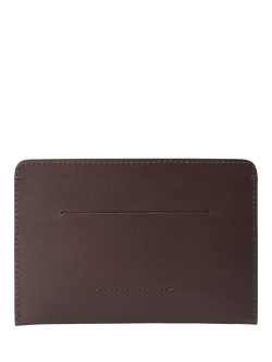 Carl Friedrik Easton Leather Passport Holder - view 2, Chocolate