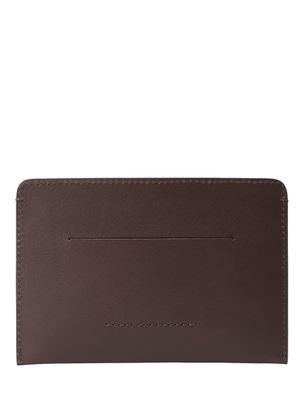 Carl Friedrik Easton Leather Passport Holder - view 2, Chocolate