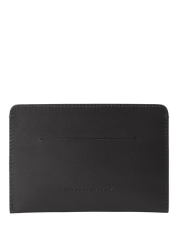 Carl Friedrik Easton Leather Passport Holder - view 2, Black