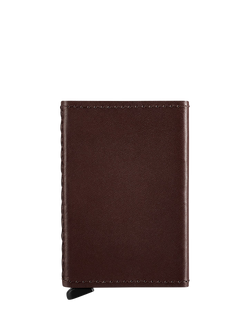 Carl Friedrik Leather Card Holder, Chocolate