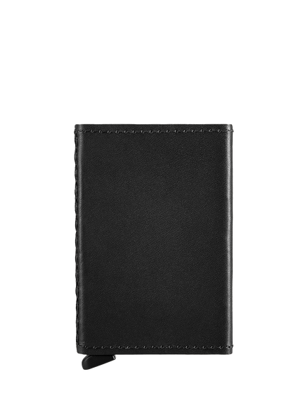 Carl Friedrik Leather Card Holder, Black