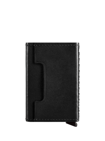 Carl Friedrik Leather Card Holder - view 2, Black