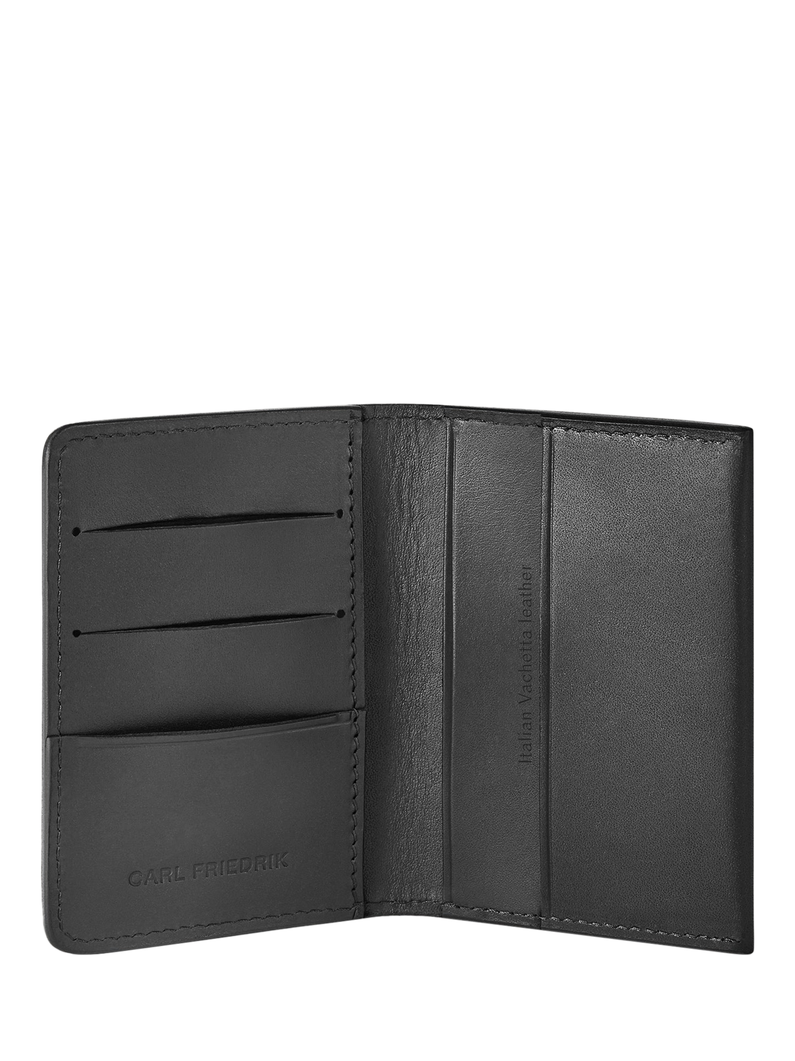 Product image 3 of 4, which shows Carl Friedrik Swanfield Leather Bifold Wallet, Black