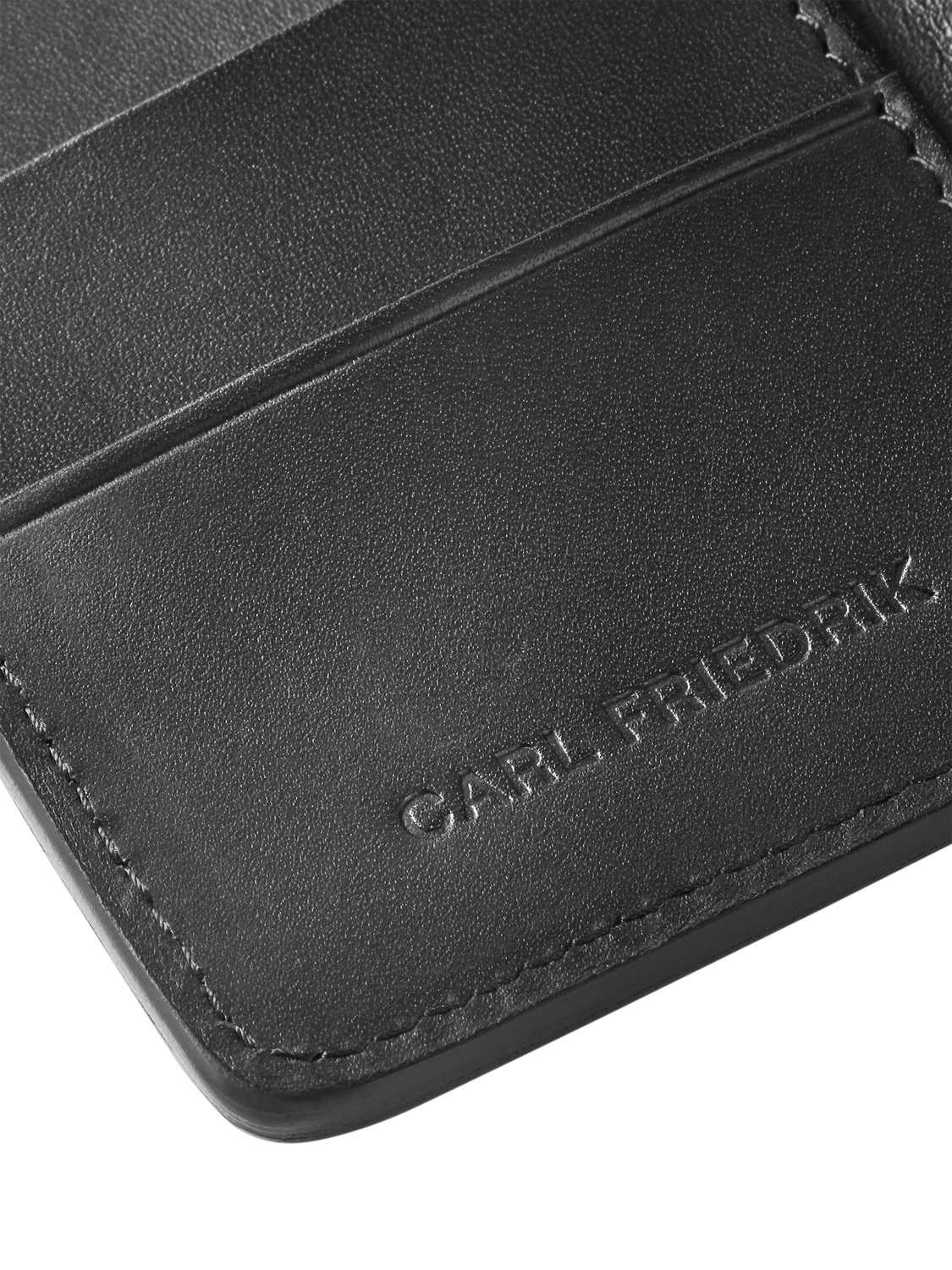 Product image 4 of 4, which shows Carl Friedrik Swanfield Leather Bifold Wallet, Black