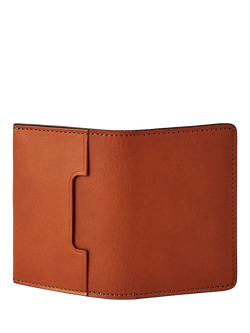 Carl Friedrik Swanfield Leather Bifold Wallet - view 2, Cognac