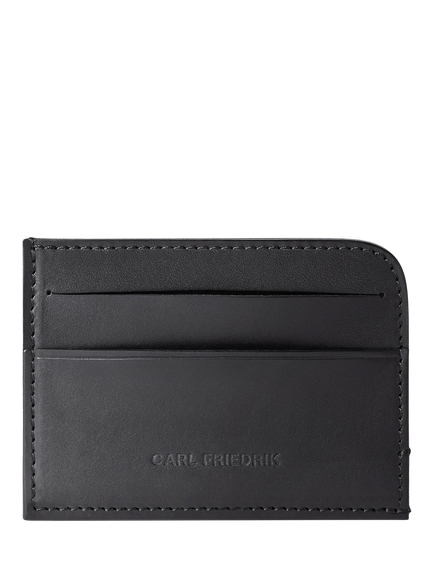 Carl Friedrik Hatton Leather Card Holder, Black