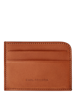 Carl Friedrik Hatton Leather Card Holder, Cognac