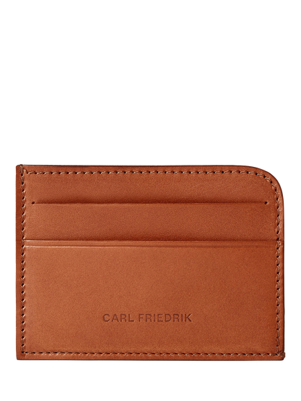 Carl Friedrik Hatton Leather Card Holder, Cognac