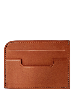 Carl Friedrik Hatton Leather Card Holder - view 2, Cognac