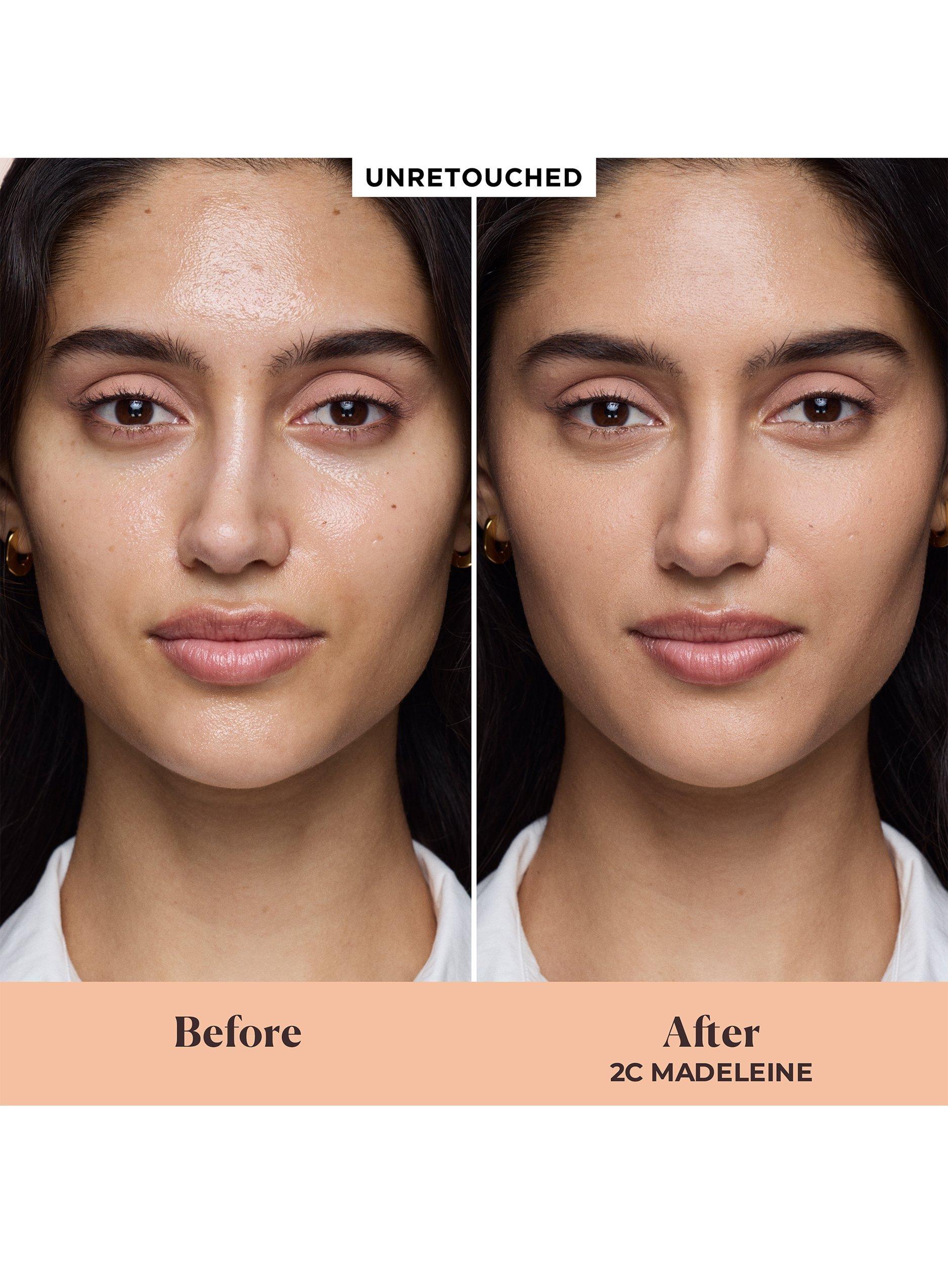 Product image 3 of 3, which shows Laura Mercier Real Flawless Feathermatte Powder Foundation, 2C Madeleine