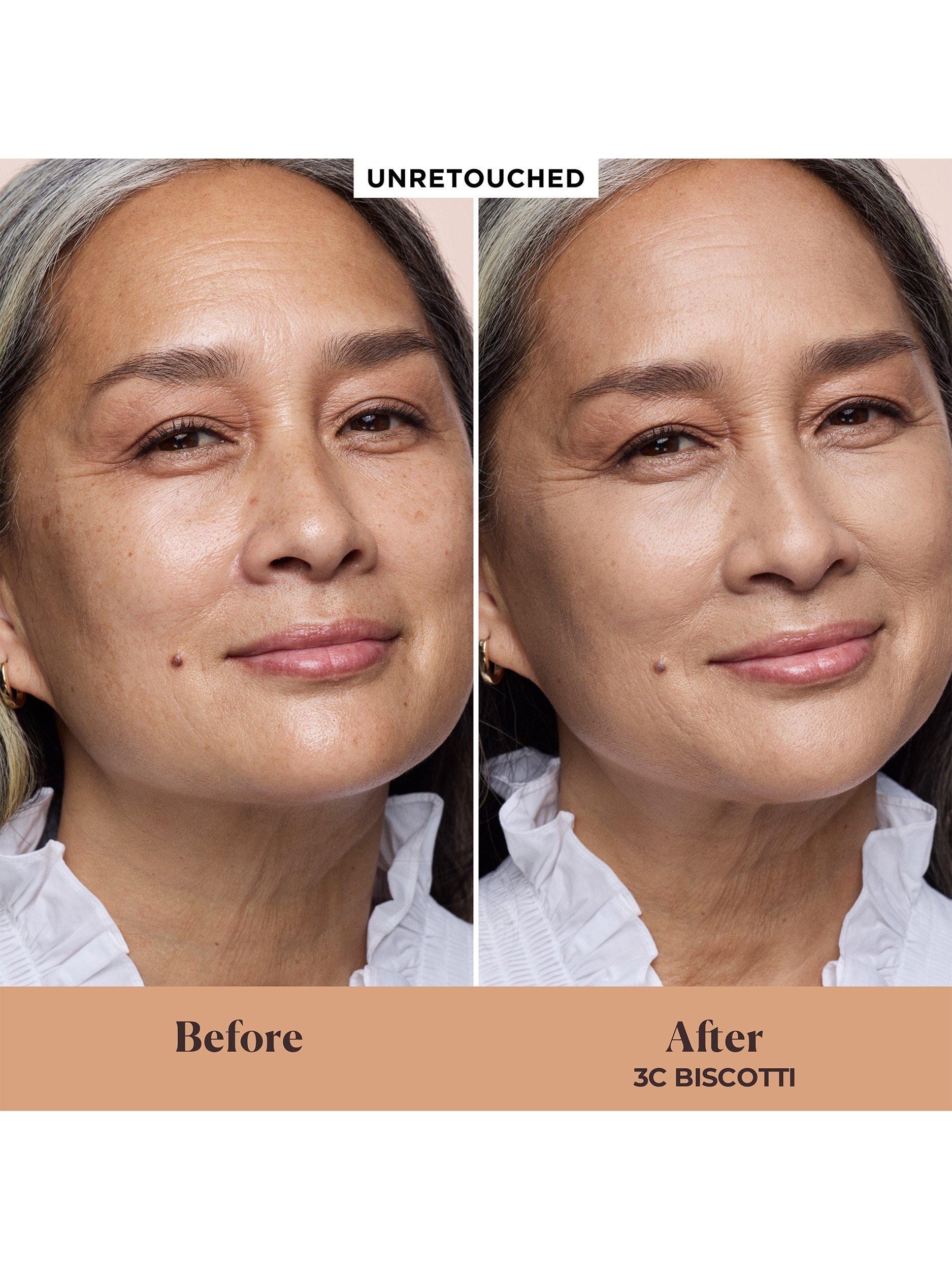 Product image 3 of 3, which shows Laura Mercier Real Flawless Feathermatte Powder Foundation, 3C Biscotti