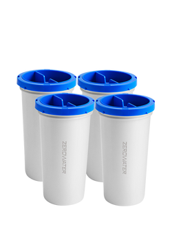Culligan ZeroWater Water Filter Cartridges, Pack of 4, White