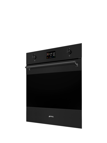 Smeg SO6302M2N Combination Microwave Oven, Matte Black - view 2, Matte Black