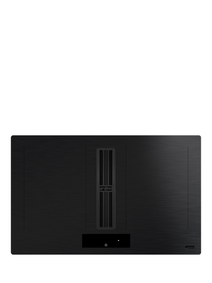 Smeg HOBD382MB2 84cm Induction Hob with Integrated Extractor, Matte Black, Matte Black