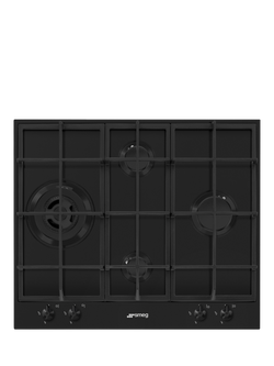 Smeg PX364LMB 60cm Gas Hob, Matte Black - view 2, Matte Black
