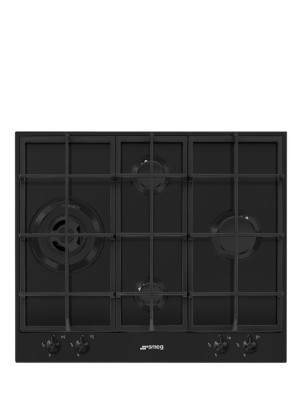 Smeg PX364LMB 60cm Gas Hob, Matte Black - view 2, Matte Black