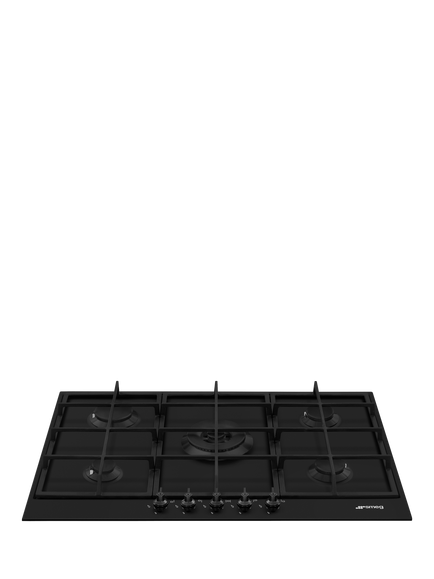 Smeg PX375MB 75cm Gas Hob, Matte Black - view 2, Matte Black