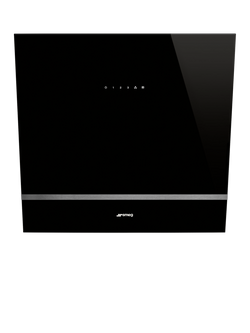 Smeg KV26N 60cm Wall Cooker Hood, Black, Black