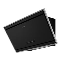 Smeg KV394MB 90cm Wall Cooker Hood, Matte Black - view 2, Matte Black
