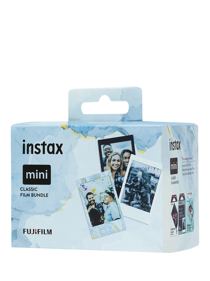 Fujifilm instax™ Mini Film, Classic Bundle, 30 Shots (10 x Black Frame, 10 x Blue Marble, 10 x Monochrome) - view 2, Multi