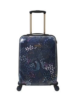 Sara Miller 4-Wheel 54cm Cabin Case, 29L, Midnight Leopard, Midnight Leopard